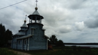 Vuokkiniemi 90-es években újjáépített ortodox temploma